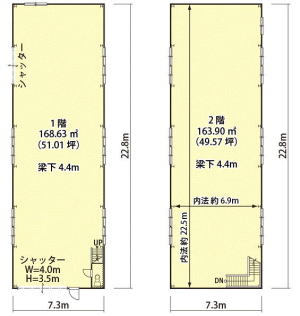 貸事務所の図面