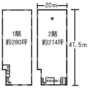 貸事務所の図面