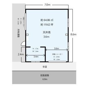 貸事務所の図面