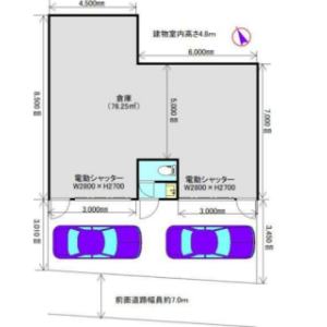 貸事務所の図面