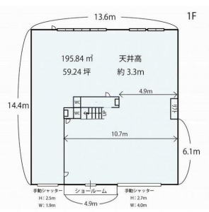 貸事務所の図面