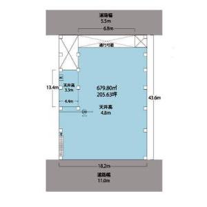 貸事務所の図面