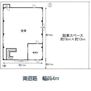 貸事務所の図面