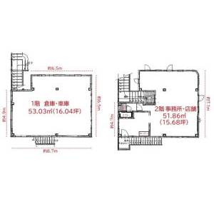 貸事務所の図面