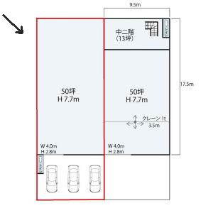 貸事務所の図面