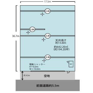 貸事務所の図面