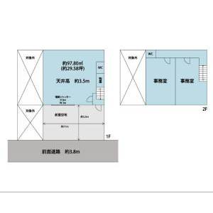 貸事務所の図面