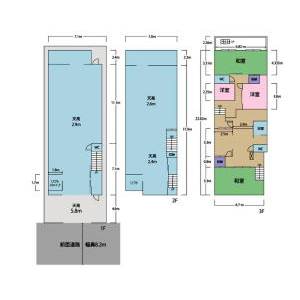 貸事務所の図面