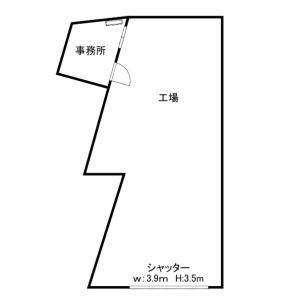 貸事務所の図面