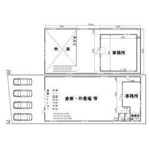 貸事務所の図面